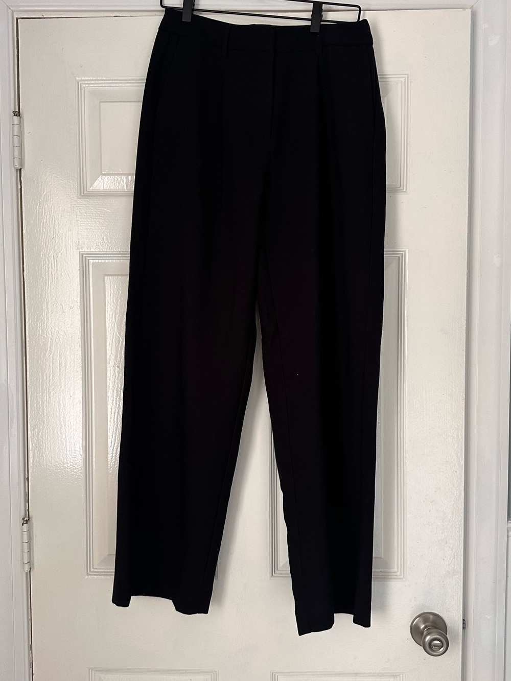 Old Navy Taylor Wide Leg Trousers Women’s 6 Black Extra High Rise